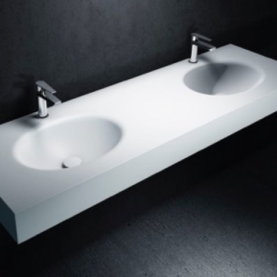 Dupont Corian Acrylic Solid Surface Moulded Undermount Over Under Mount Inset Basin Vanity Sink Wash Oval Commercial