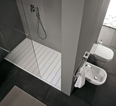 Dupont Corian Acrylic Solid Surface Moulded Showertray Shower Tray Smart Casual Cascade Stand 